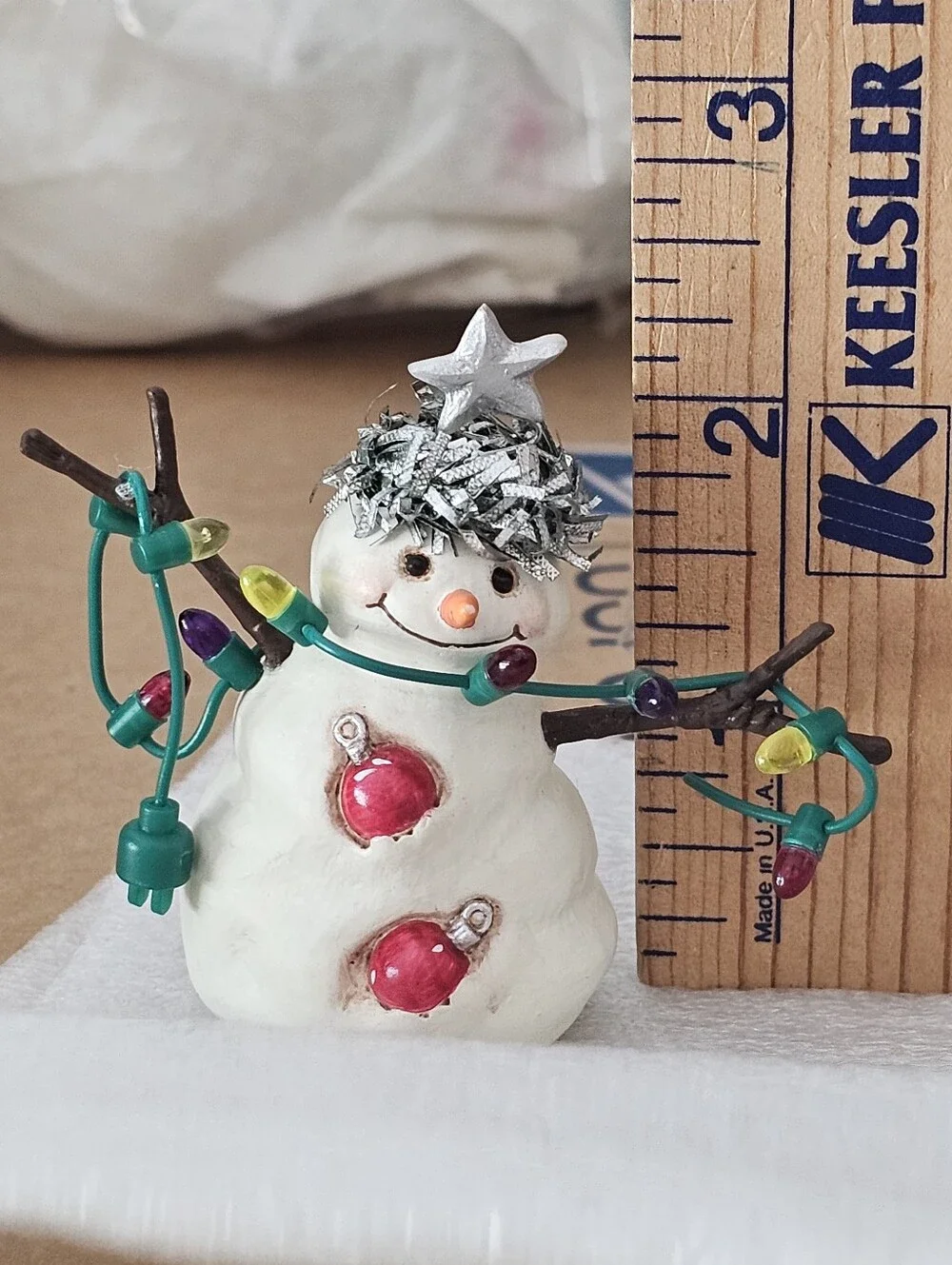 Hallmark Snowman Ornament Holiday Christmas Village So Cute 😍 Vintage